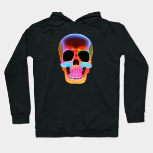 Neon Skeleton Gothic Rave Festival Outfit Hoodie